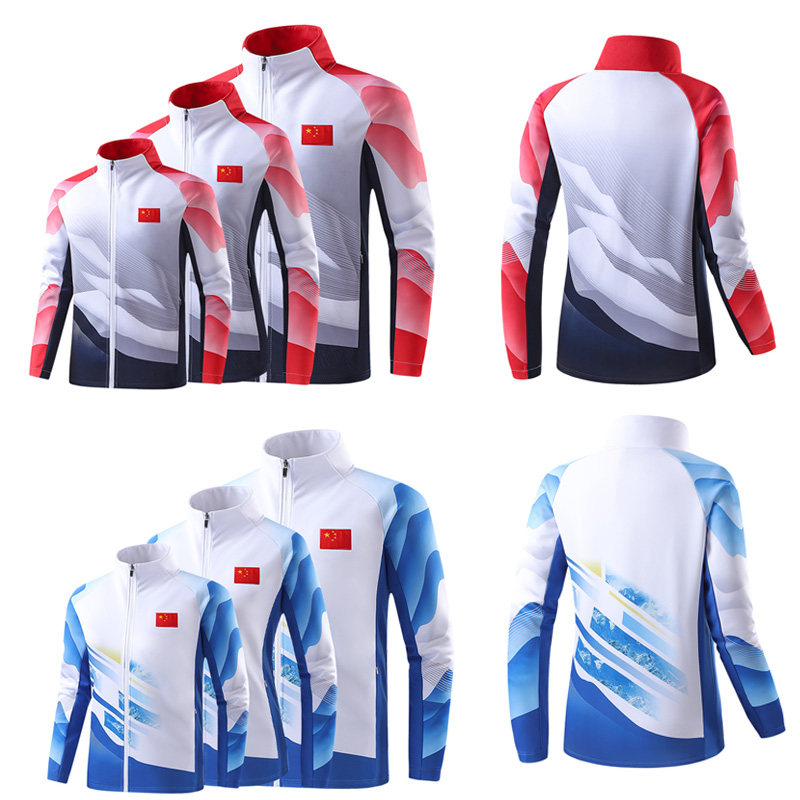 CHINESE TEAM SPORTSWEAR SUITS COUPLE ATHLETES MEDAL UNIFORMS SPORTS MEETING VOLUNTEER CLOTHING CLASS UNIFORMS CUSTOMIZATION