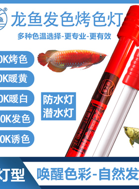 龙鱼专用发色灯诱色增色T5鱼缸原子灯nec金龙红龙鱼烤色灯潜水灯