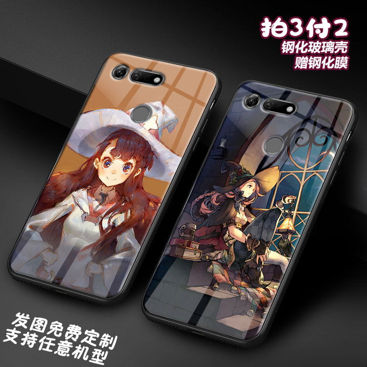 魔女之旅 伊蕾娜适用荣耀V30 20pro note10 9i玻璃play手机壳定制