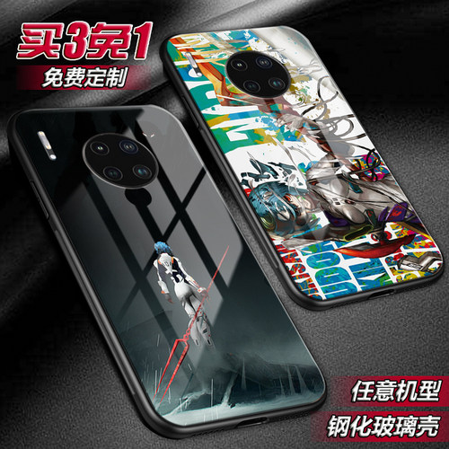 eva绫波丽福音战士适用mate30 20 10pro玻璃畅享10 9plus手机壳潮