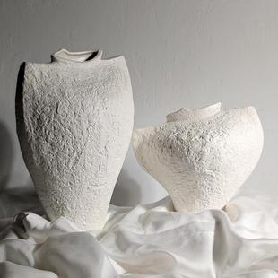 异型花瓶Wabi 陶瓷民房茶室艺术陈设展览厅售楼部陶瓷花 Sabi风格