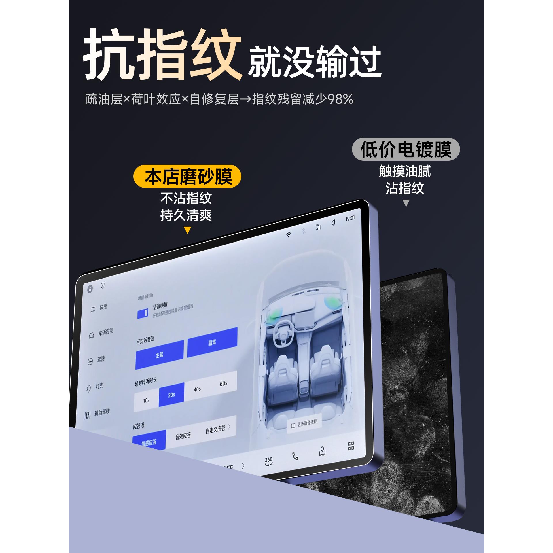 26款适用于领克06中控贴膜屏幕钢化膜车内装饰小配件车用品改装件