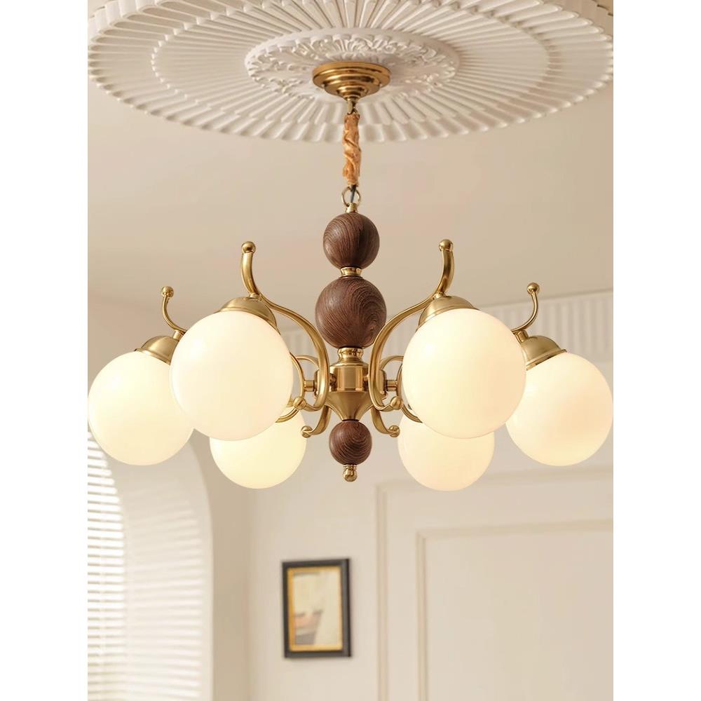 法国中世纪风格客厅吊灯卧室包豪斯魔豆美国覆古创意设计灯具2025