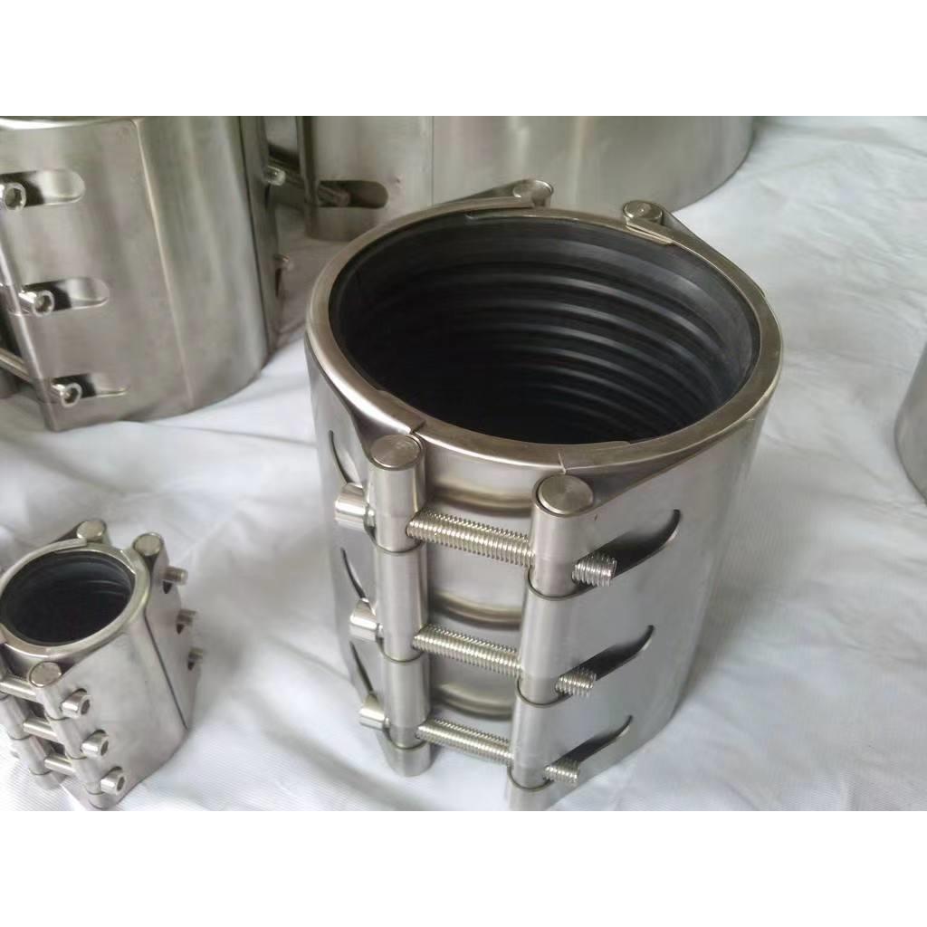 304不锈钢加长型双卡快速管道修补器补漏抱箍抢修节哈夫卡堵漏器