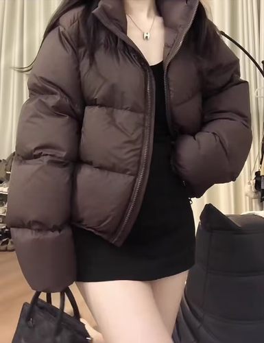 韩剧穿搭小个子高级感棉服外套女