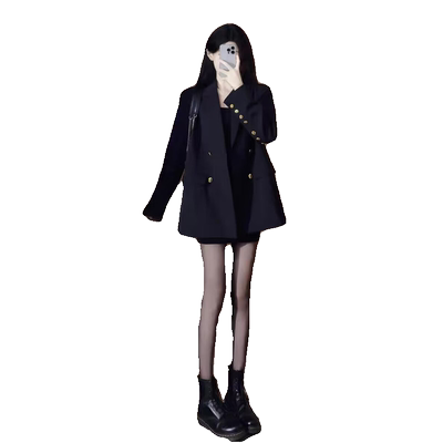 韩剧女主穿搭小香风西装外套女秋
