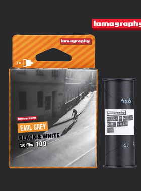 Lomography乐魔 B&W Earl Grey ISO 100 黑白胶卷 120 135 三卷装