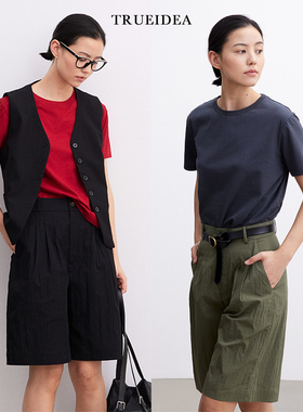 trueidea24夏 百慕大五分短裤 水洗色织棉 多色入