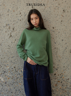 trueidea25冬 不显胖的加厚全羊毛高领毛衣 亲肤打底衫
