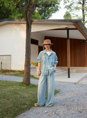 trueidea25春夏 软糯垂坠冰感莱赛尔棉牛仔套装