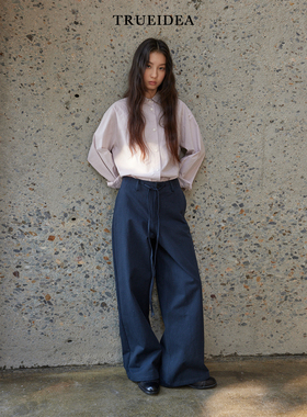 trueidea25秋冬 加厚长绒棉百搭通勤直筒裤