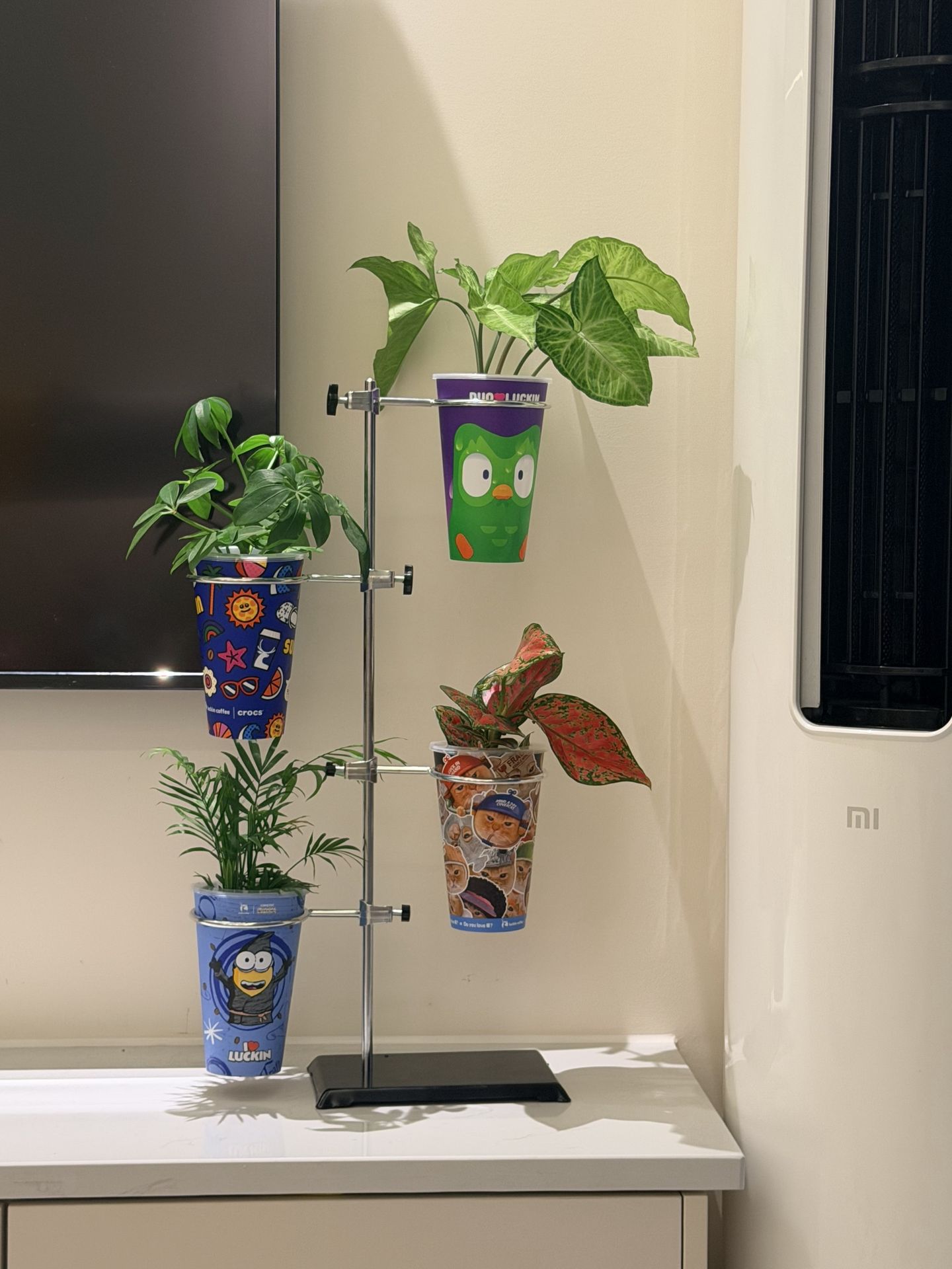 铁架台花架实验室多功能支架花盆架铁架台铁环花架铁圈花架子铁架