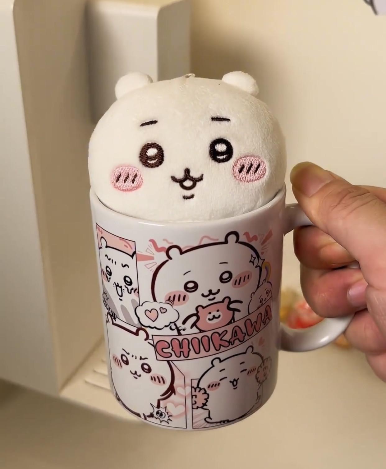 新款马克杯陶瓷杯带陶瓷勺子喝水杯吉伊家长专属