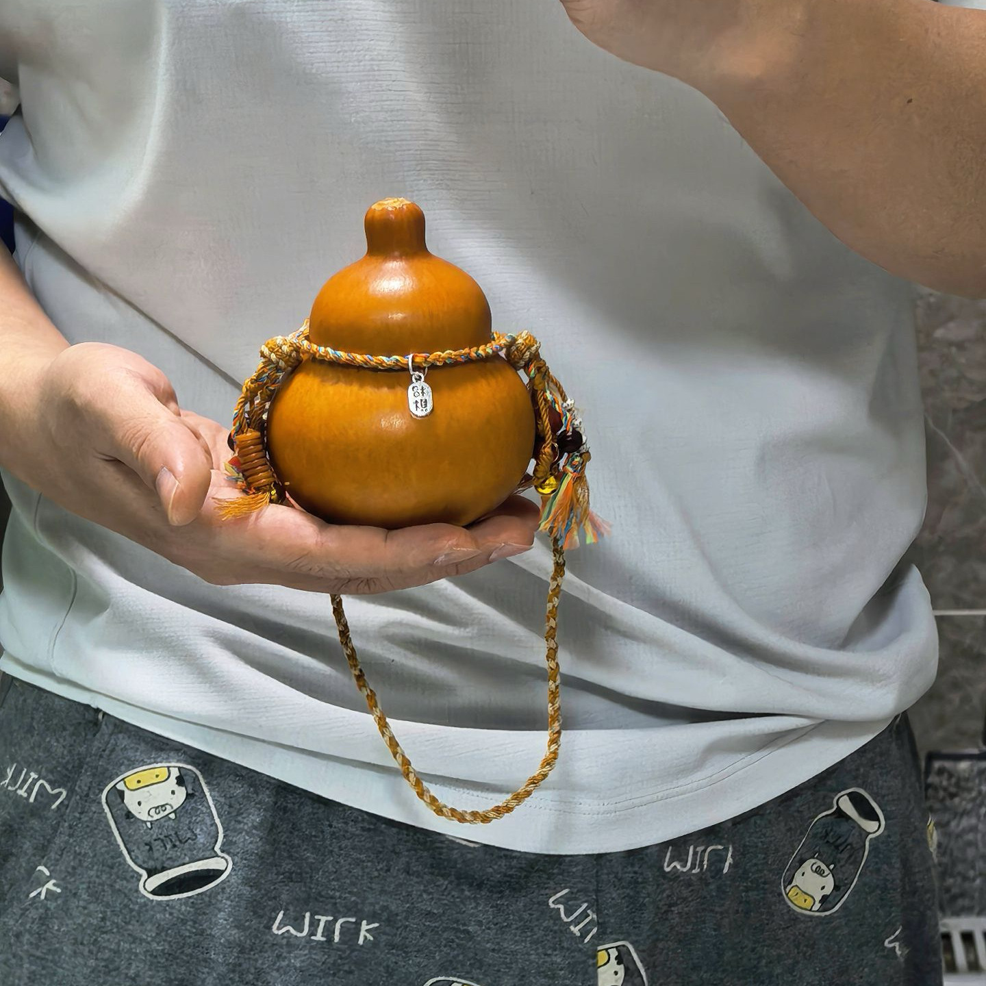 手工葫芦绑带抖音同款可拆卸葫芦腰绳车载挂件绑带式饰品