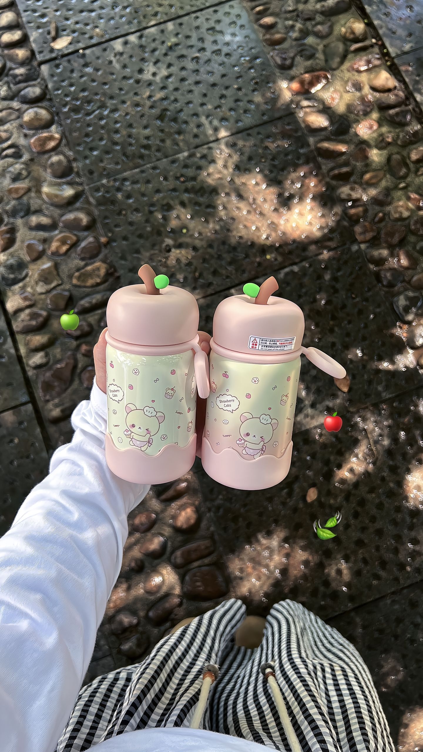 高颜值女孩水杯便携可爱卡通随身杯超萌直饮校园学生保温杯