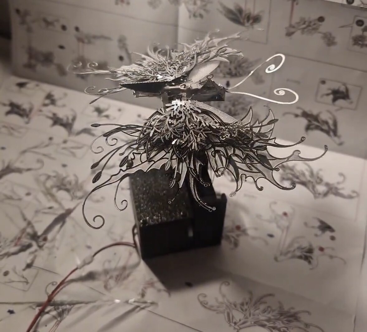 蝴蝶系列金属拼图3d立体拼装DIY金属拼装模型解压玩具仿真蝴蝶