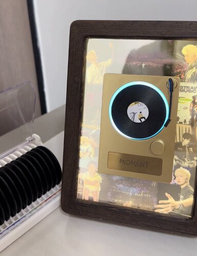 成品音乐相框旋转黑胶唱片生日情人节礼物周边专辑高级周边