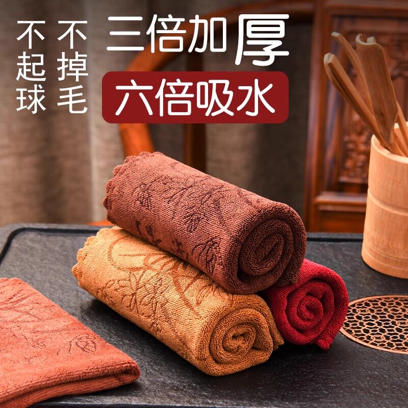 高档茶布吸水加厚茶具毛巾茶几茶桌布禅意抹布垫茶台配件不掉毛