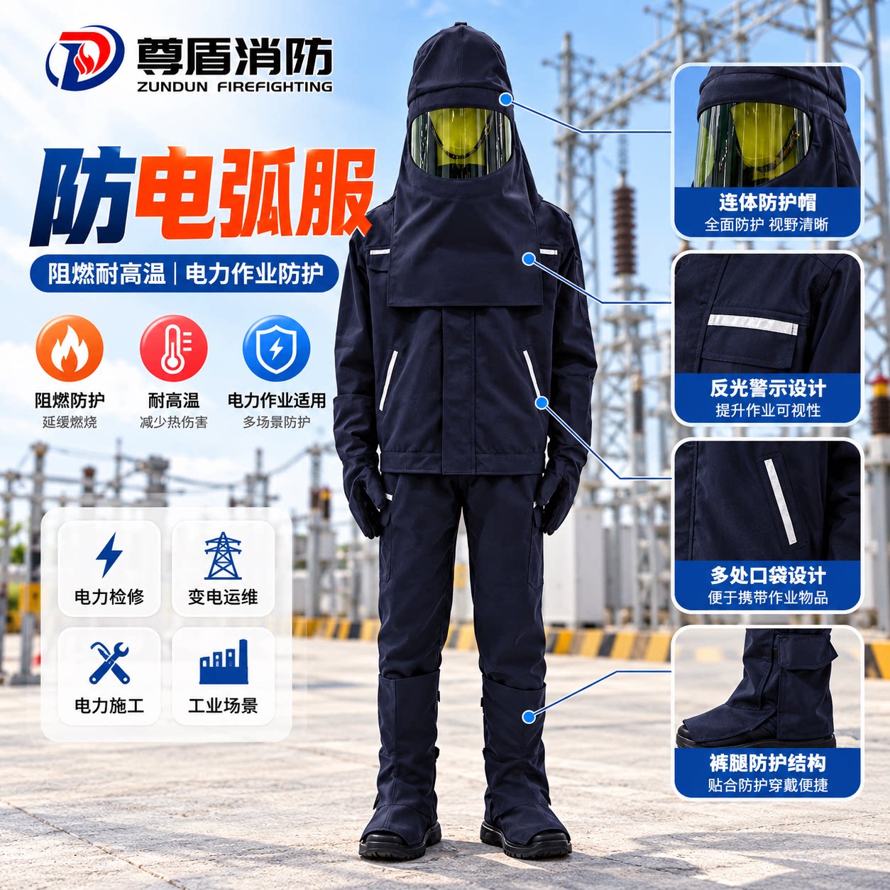 尊盾防电弧服阻燃防电弧