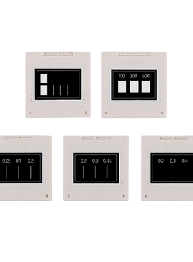 5pcs干涉衍射片光学衍射透射光栅光学实验教学演示狭缝片50x50mm