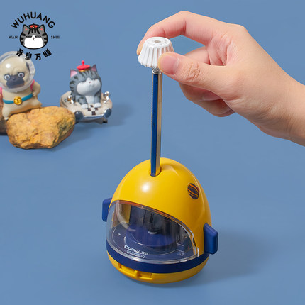 齐心WHB2490转笔刀自动削笔小学生多功能电动削笔器卷笔刀卡通儿童削笔机