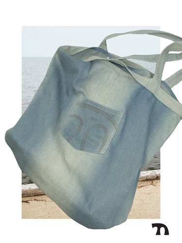 THINGNESS渐变牛仔托特包