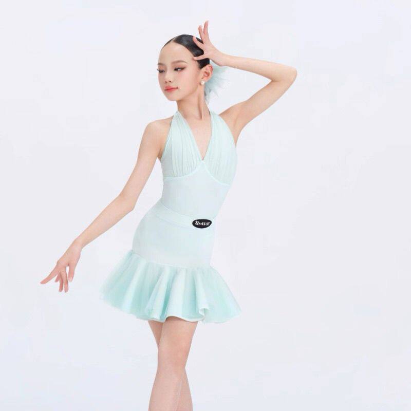 WAVE未午拉丁舞2026新款春夏儿童拉丁舞服套装天鹅颂歌26-SSC43