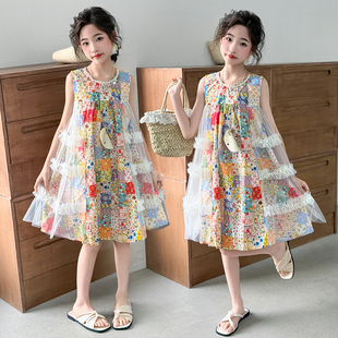 女童连衣裙碎花精致时髦ins风超仙新款 夏潮潮服 甜美夏季 仙气新品