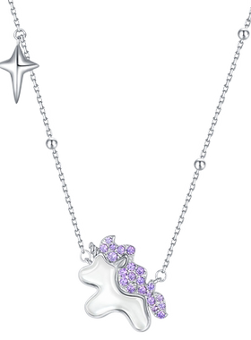 【生日礼物】周大生独角兽银项链