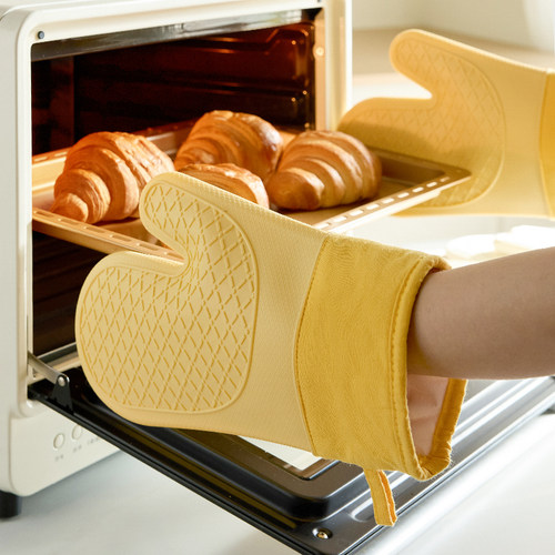 米立风物防烫手套加厚硅胶棉手套