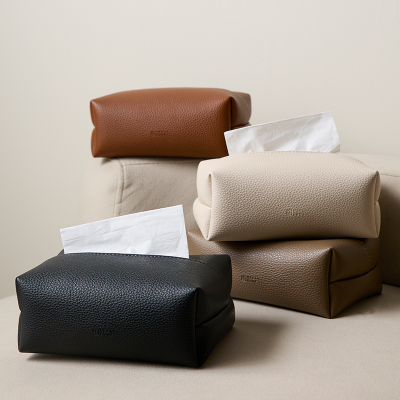 米立风物皮革纸巾盒轻奢抽纸盒