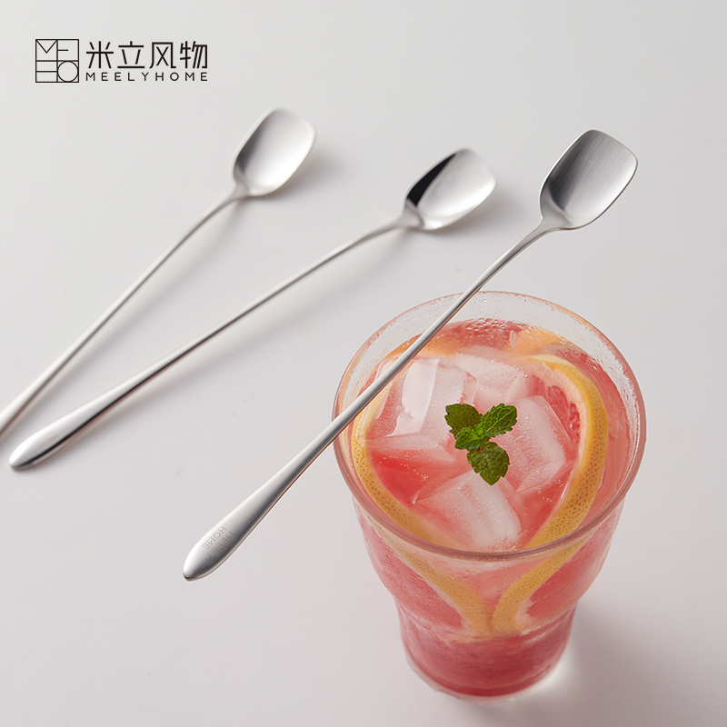 米立风物咖啡勺创意铁锹勺子