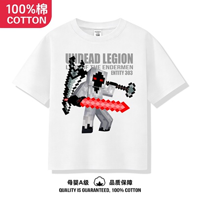 Minecraft短袖衣服男童我的世界