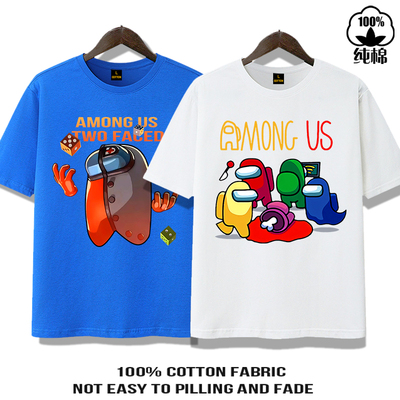 短袖t恤儿童太空杀纯棉