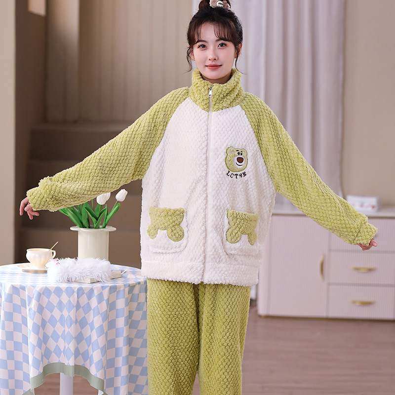 2023新款睡衣女秋冬款珊瑚绒加绒加厚可爱甜美草莓熊保暖家居服可,运动/瑜伽/健身/球迷用品,儿童泳衣/裤,淘宝优惠券,粉丝福利购,淘宝优惠卷