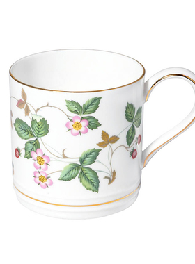 WEDGWOOD威基伍德野草莓骨瓷马克杯欧式咖啡杯水杯个性杯子茶杯