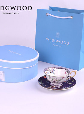 WEDGWOOD威基伍德漫游美境咖啡杯骨瓷茶杯碟欧式下午茶新婚套装