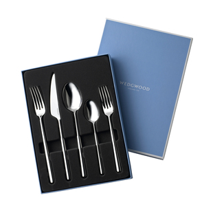 WEDGWOOD威基伍德中西餐Globe不锈钢筷子汤匙餐叉餐刀礼盒套装