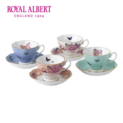 Royal Albert阿尔伯特Miranda Kerr联名骨瓷咖啡杯碟套装礼盒