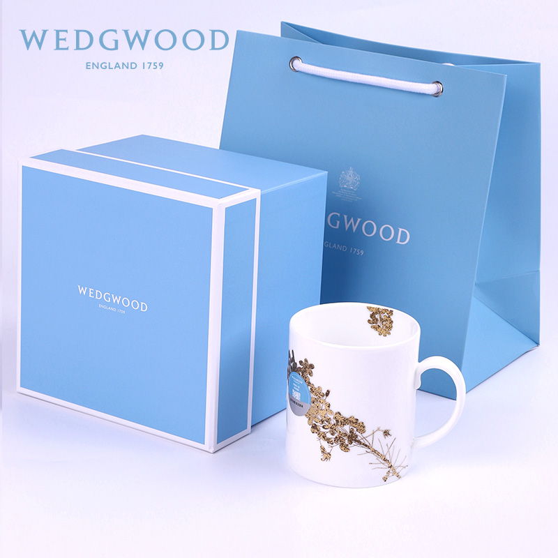 玮致活灿金花园骨瓷马克杯王薇薇