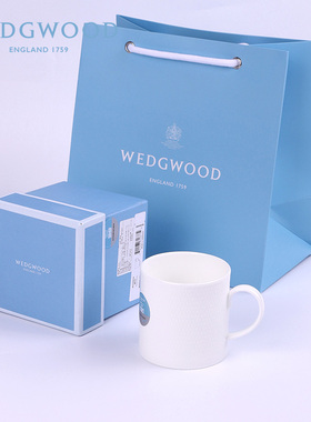 WEDGWOOD威基伍德几何GIO马克杯骨瓷咖啡杯茶杯家用大容量水杯