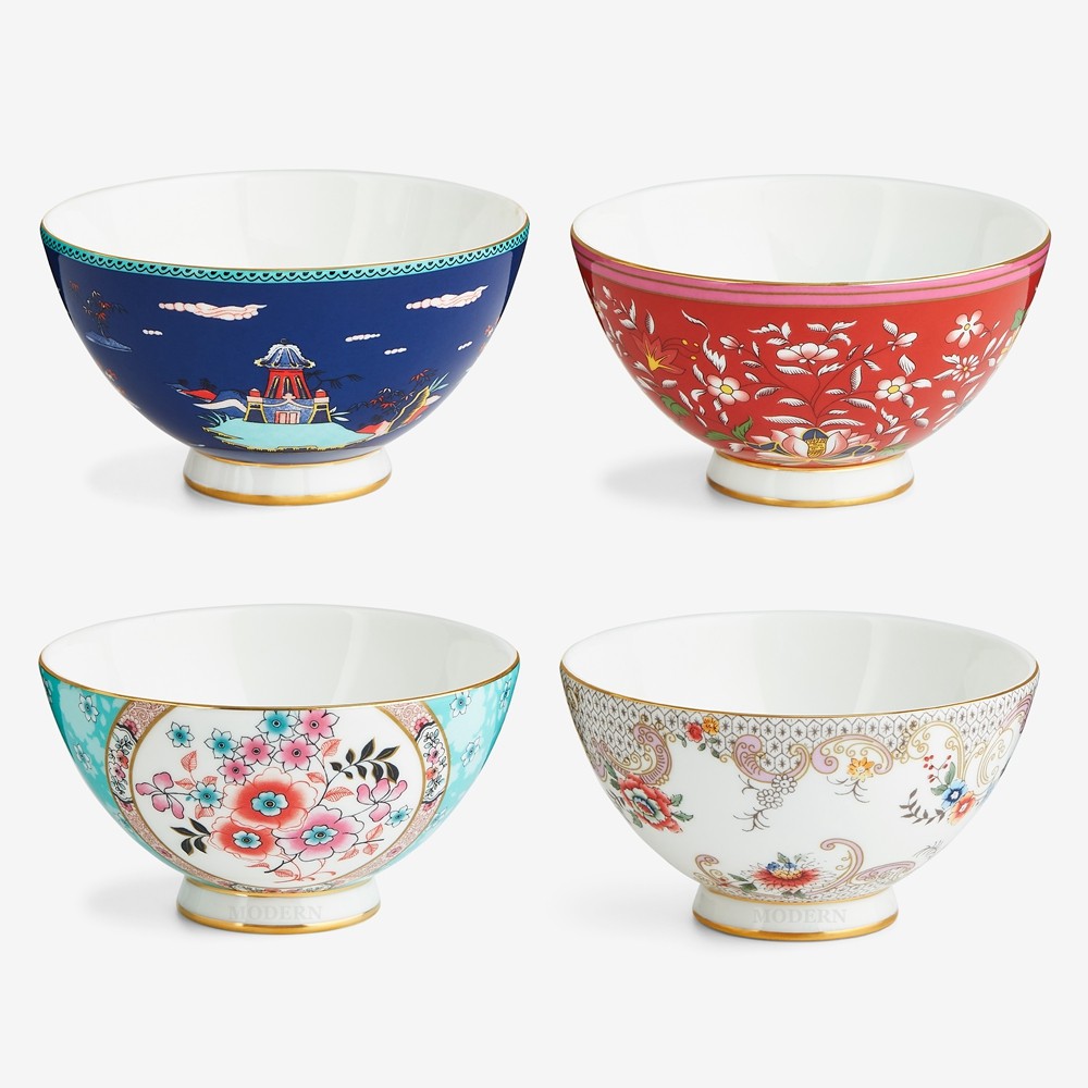 WEDGWOOD威基伍德漫游美境11cm礼品碗骨瓷饭碗欧式餐碗瓷碗礼盒