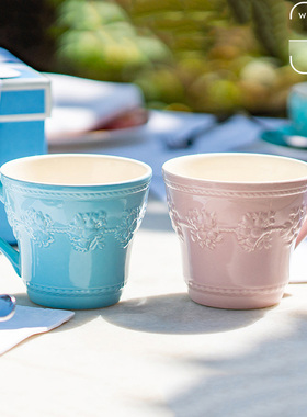 WEDGWOOD威基伍德欢愉假日树莓陶瓷情侣咖啡对杯马克水杯结婚礼盒