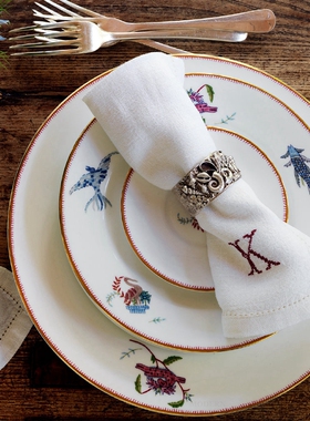 WEDGWOOD威基伍德神话瑞兽餐盘骨瓷盘子餐具餐盘欧式西餐盘菜盘