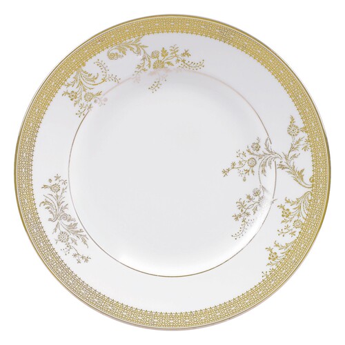 WEDGWOOD玮致金色蕾丝家用餐盘