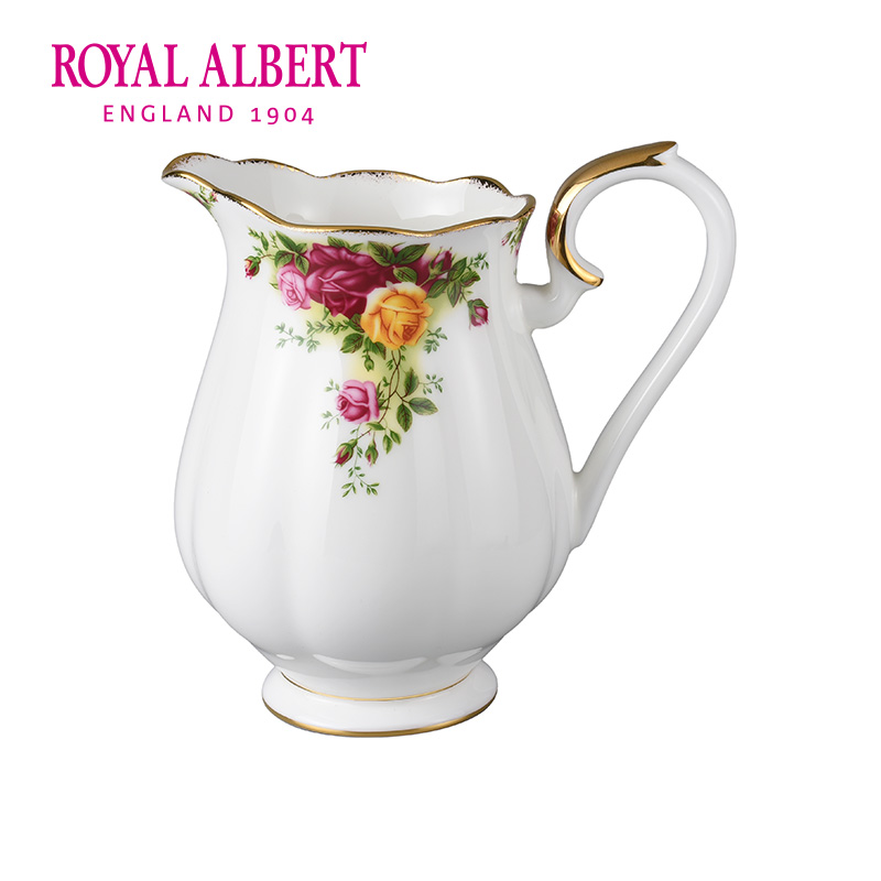RoyalAlbert阿尔伯特 老镇玫瑰系列骨瓷花瓶 水壶