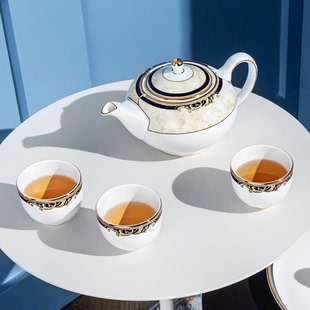 WEDGWOOD威基伍德丰饶之角中式茶具6件套骨瓷功夫茶壶茶碗茶盘