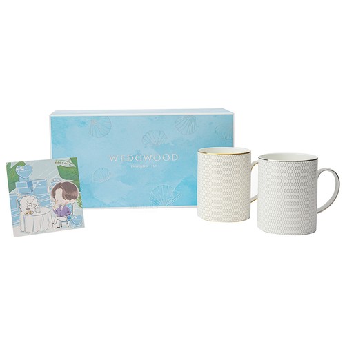 wedgwood金色骨瓷马克杯欧式