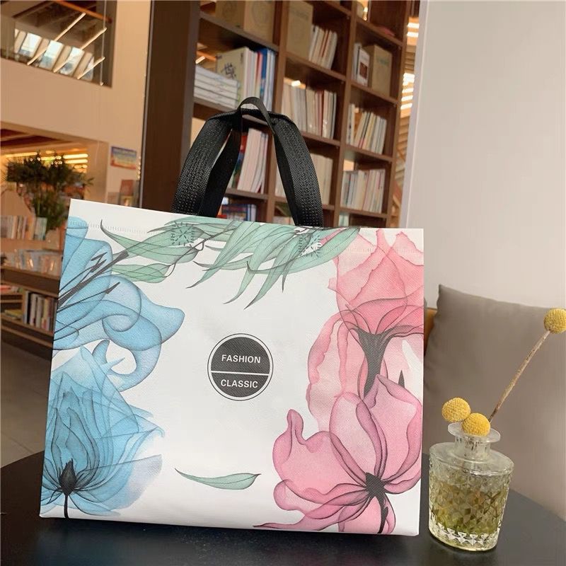 新款水墨画无纺布手提袋女装袋子