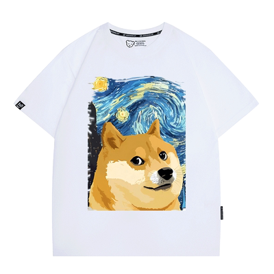 极誉呐喊油画风柴犬狗头